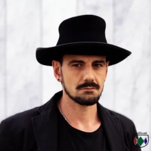 The Captain Black Corsain hat wearing